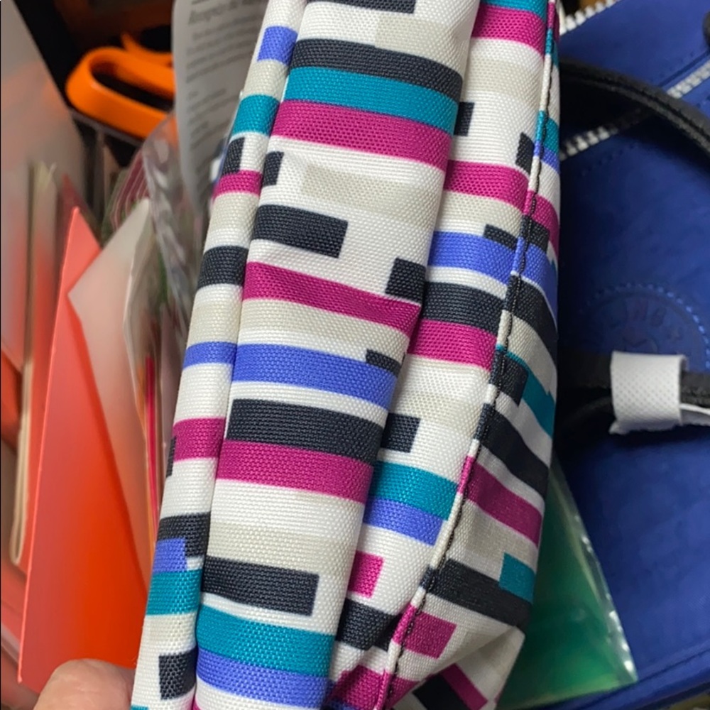 🆕Kipling Sebastian Crossbody, Urban Stripe🟪🟦 - Picture 13 of 14